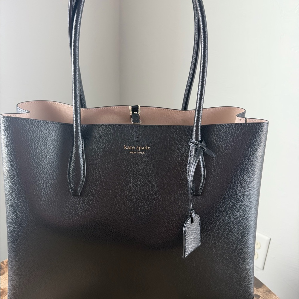 kate spade Black Leather Tote